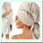 UltraSoft Microfiber Hair Towel Wrap - Super Absorbent, Extra Large for Long, Thick, Curly Hair - Elastic Loop, 41x30 - Perfect, Camel