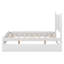 Grand lit plateforme avec tête de lit courbée, 2 grands tiroirs, cadre de lit en bois de style rustique avec lit gigogne simple TG-1899304359