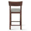 Hampton Upholstered Stool with Solid Wood Frame