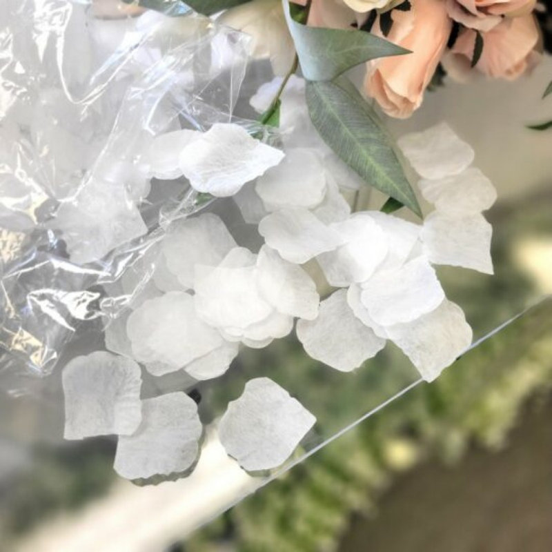 Paquet de 1000 fleurs artificielles blanches