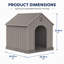 Niche pour chien en plastique toutes saisons-1673627380