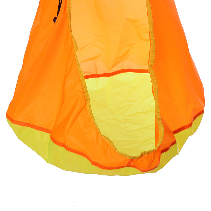 Blue Elephant Web / Saucer Swing Swing Seat with Mounting Hangers, Orange