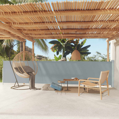 Symple Stuff 300cm W Fabric Cover Motorised Retractable Side Awning