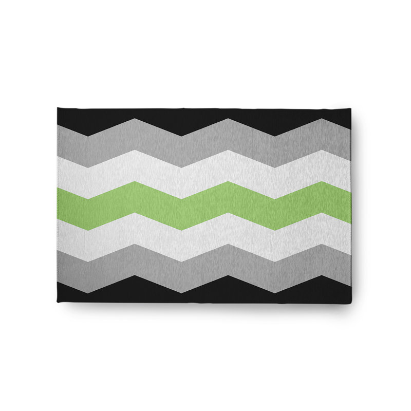 Chenille Chevron Indoor Rug, Rectangle 2' x 3'