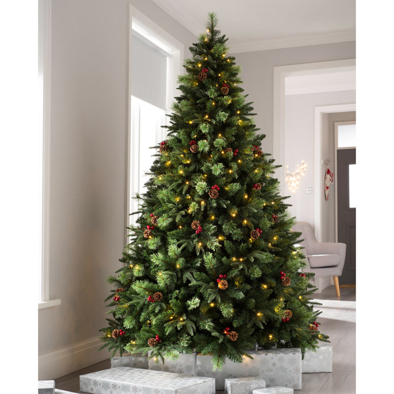 Victorian 152cm H Lighted Artificial Pine Christmas Tree