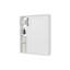 Armoire de salle de bain, 4 tablettes ouvertes, 1 porte, blanc