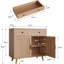 Crédence en bois avec tiroirs et portes - Buffet pour la cuisine