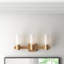 Tremper 3 Light Frosted Dimmable Vanity Light