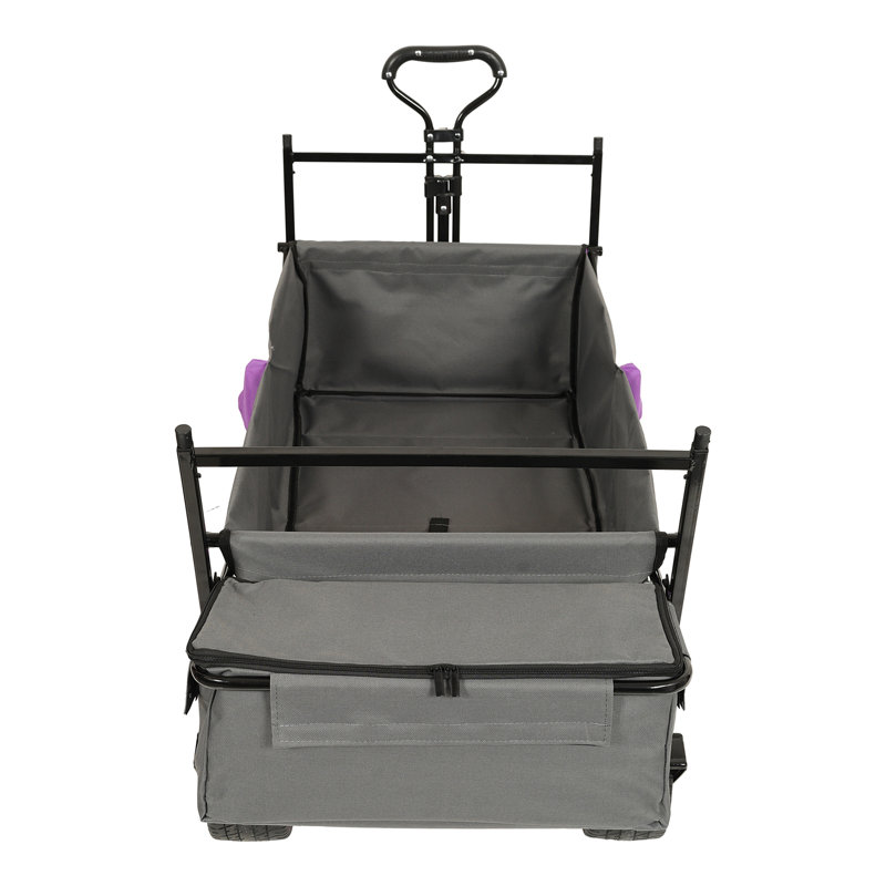 Chariot pliable avec auvent 480Lbs, Mauve