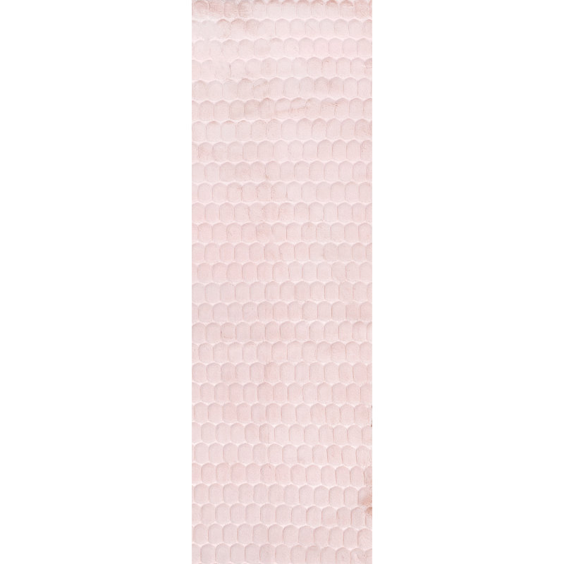 Tapis en faux lapin Clover Nia, Tapis de couloir 2 pi 6 po x 8 pi