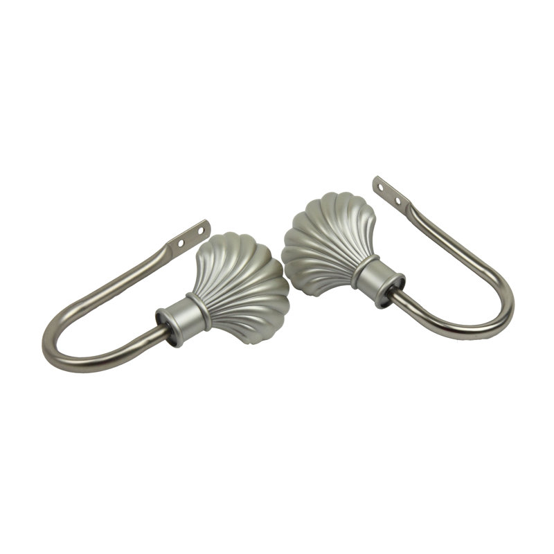 Retenue de rideau Landgraf Clam, Nickel satiné