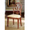 Queen Anne Back Side Chair in Beige/Brown