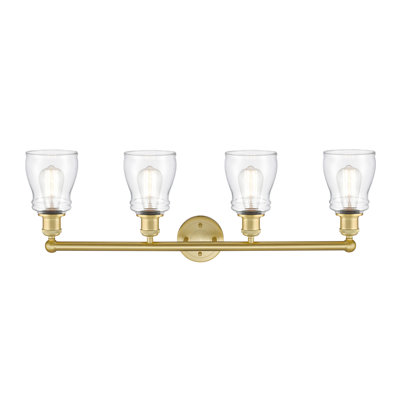 Éclairage pour meuble-lavabo de salle de bain 31,75 pouces 4 lumières Mccarver
