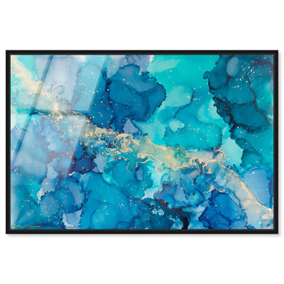 Glitter Enthusiast - Clara Framed Acrylic Art by Oliver Gal