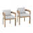 Coussin gris clair / structure en teck