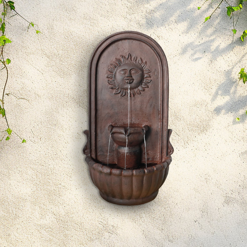 Fontaine murale d'extérieur 28,3 po pour jardins