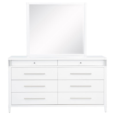 Commode 8 tiroirs avec miroir