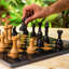Jeu d'échecs en pierre fait à la main de 15 po L Radical-83756839