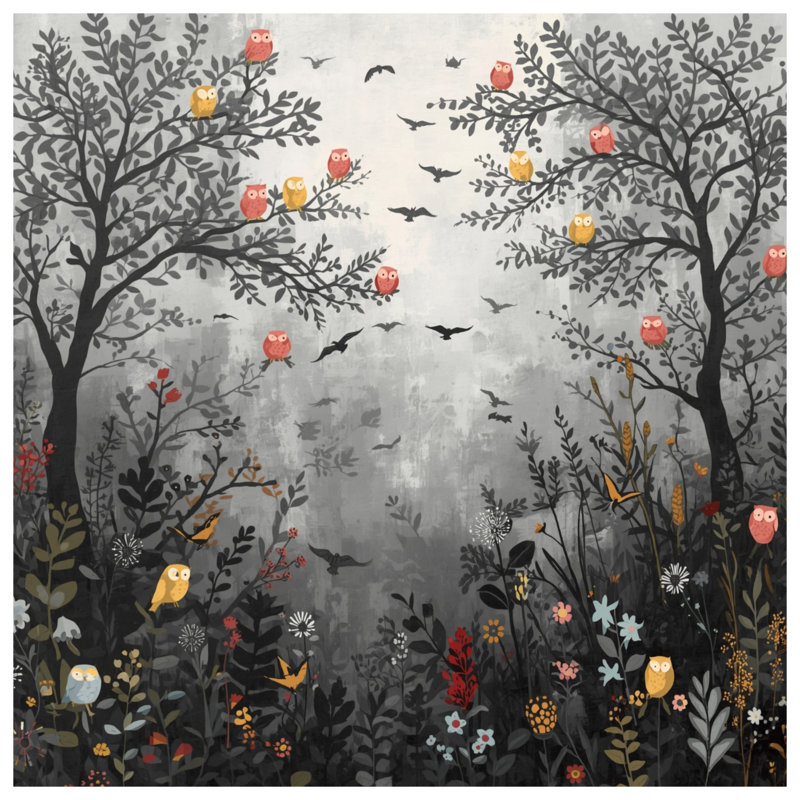 Tapis de bain Owl Tree Forest, L 34 po x L 21 po