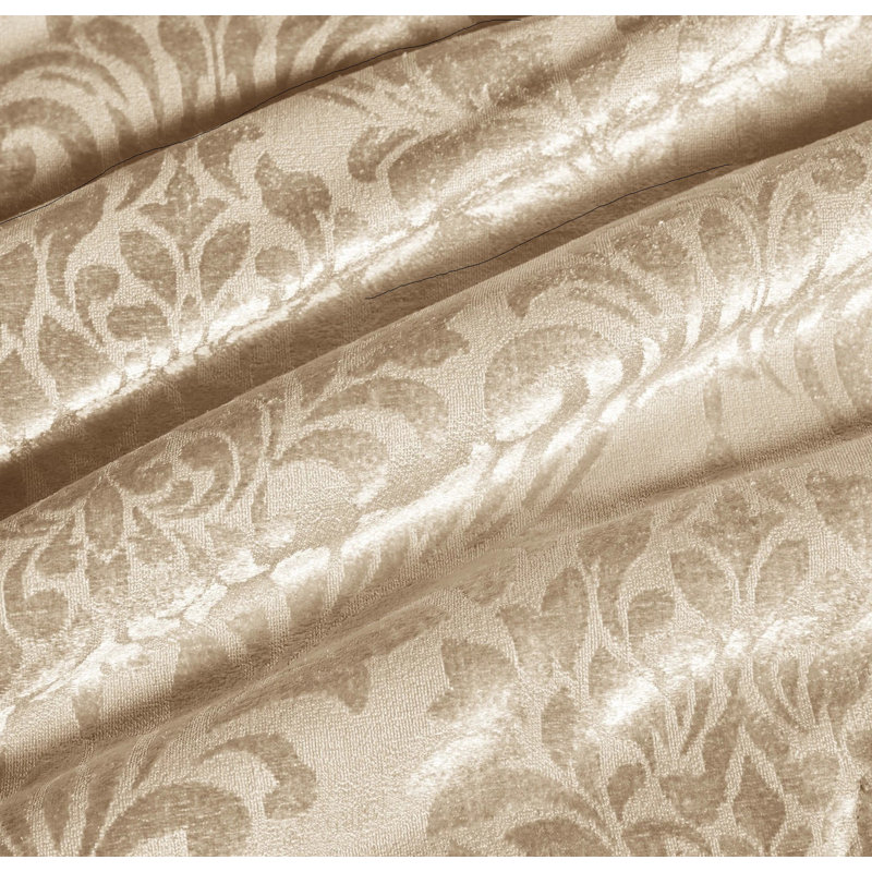 Microfiber / Polyester Bedspread with Pillow Shams, Beige , Double