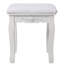 Ensemble de bureau de coiffeuse avec miroir et tabouret rembourré Princess