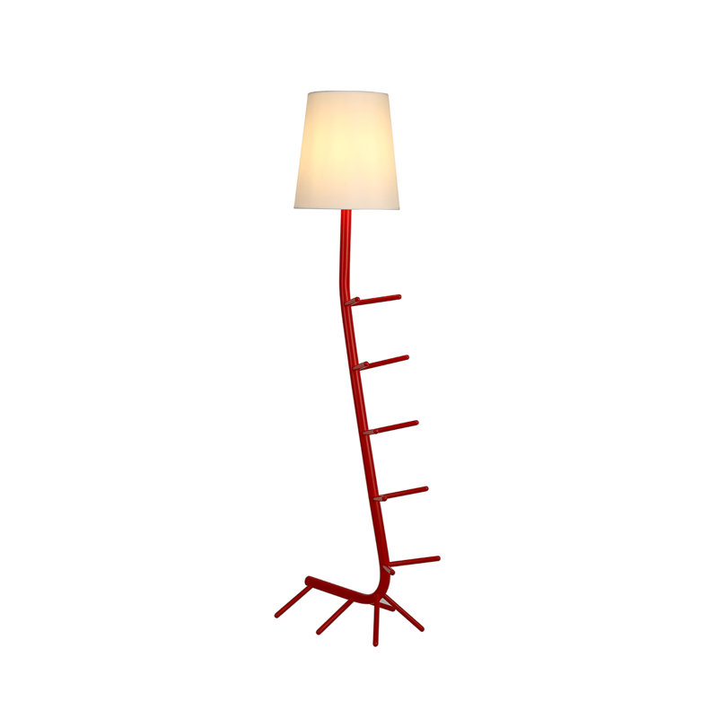 Abdelkader 165cm Novelty Floor Lamp, Red