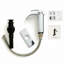 Robinet de salle de bain escamotable chromé, 35,1 x 19,6 x 7,4 po, avec poignée simple