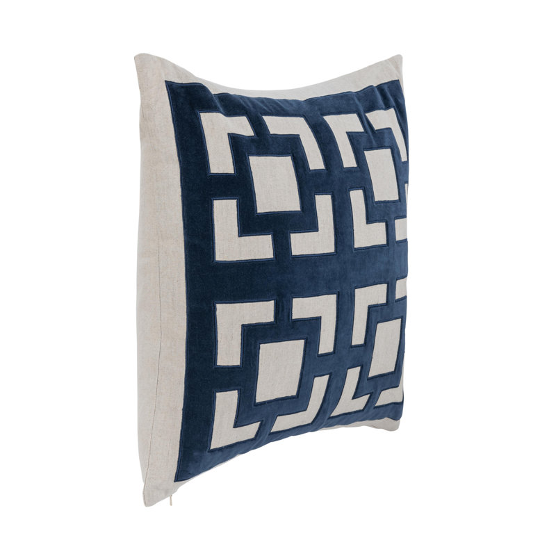 Corbin Pillow Cover & Insert, Blue, Square 22"