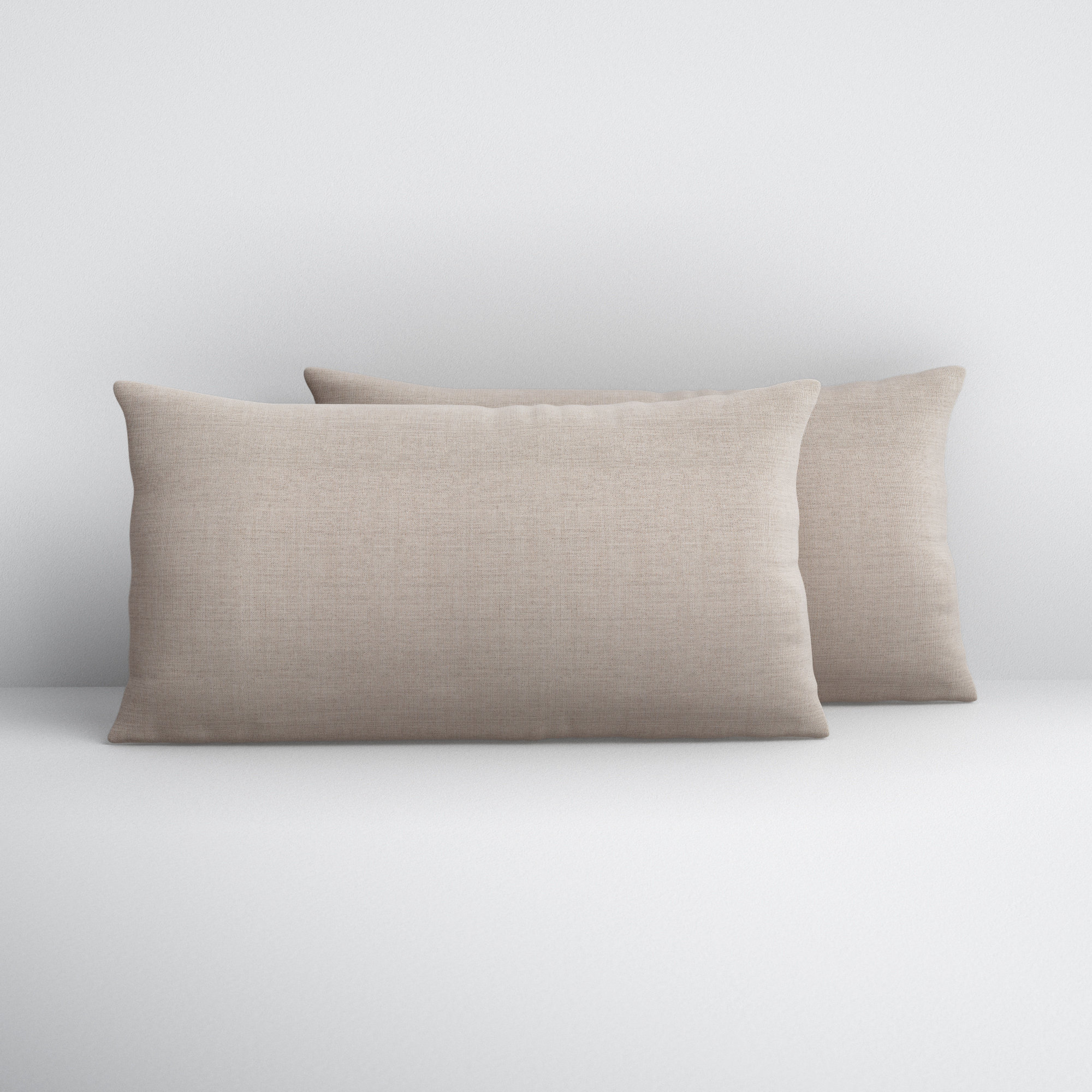 Easton Sunbrella Weather Resistant Lumbar Pillows (Set of 2), Cast Silver, 13" x 20"