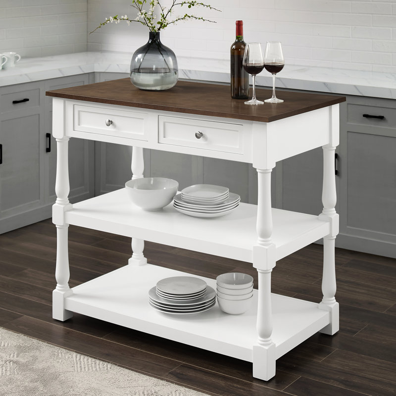 Asker Wood Kitchen Island