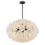 Luminaire suspendu noir mat 8 lumières Audrey