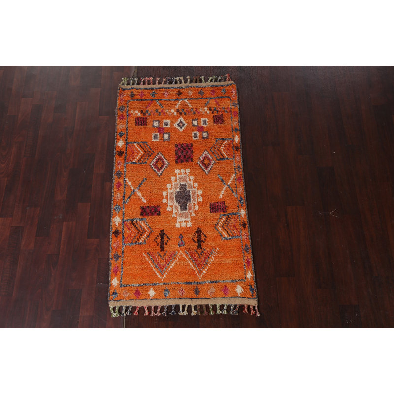 Tapis tribal marocain noué à la main 3 x 6