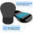 Ergonomic Mouse Pad With Memory Foam Wrist Rest And Non-Slip PU Base-386091056
