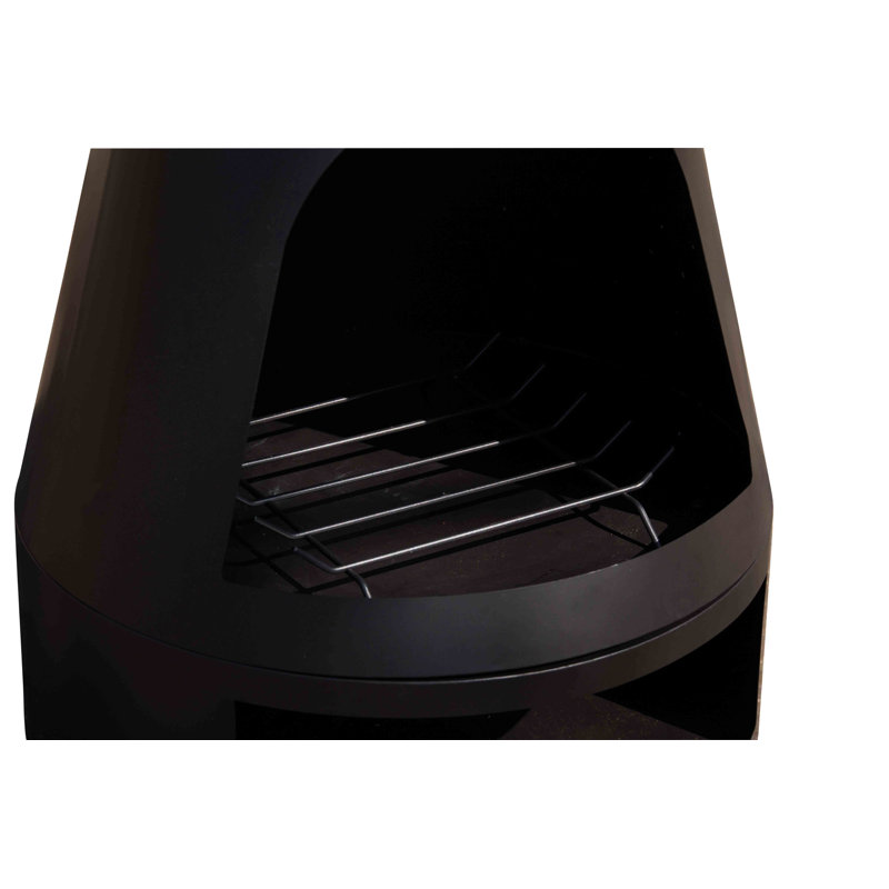 Kingston Cylinder Clay Wood Burning Smokeless Chimnea, 162 cm H x 55 cm W