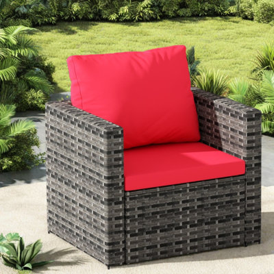 Canapés de patio durables, sièges compacts modernes en rotin pour la maison