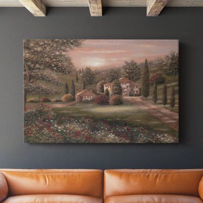 Soirée en Toscane II - Cavas enveloppés de galerie