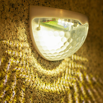 White Solar Powered Integrated LED Step Light