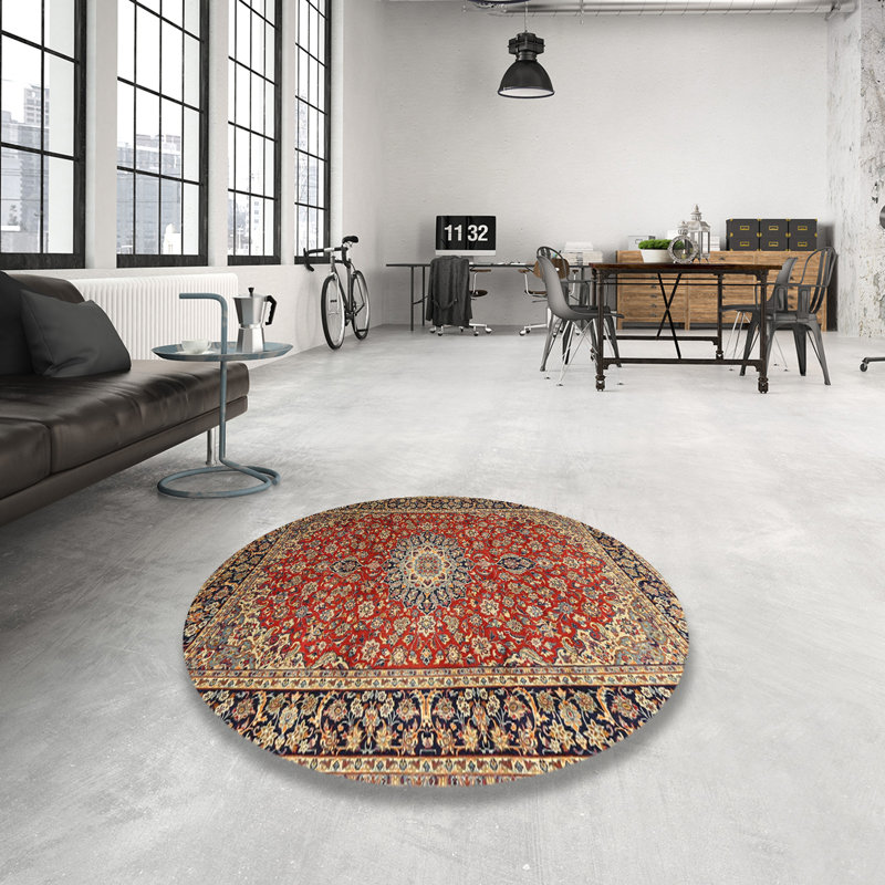 Ioan Oriental Indoor Rug, Round 7'