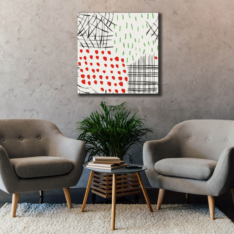  «Quartier vacances à motif 2» par Farida Zaman, art mural sur toile, 37 po x 37 po