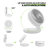 Bring Home Furniture Home and Kitchen 10" USB Desktop Fan Rechargeable Foldable Wall-Mounted Cooling Fan with LED Night Light and 4-Speed Adjustable Airflow