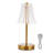 11.4'' Crystal Table Lamps Nightstand Bedside Lamp Dimmable With 3 Colour Lighting