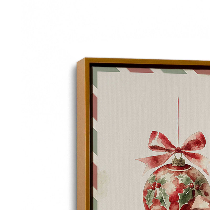 «Santa’s Midnight Snack», reproduction d'art sur toile, H 12,75 po x l 18,75 po, Or poli