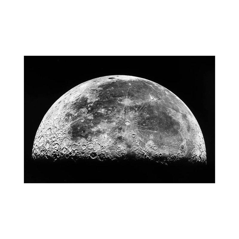 The Moon III by Stocktrek Images - Wrapped Canvas Print, 20.32 cm H x 30.48 cm W