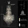 61'' Dimmable Tree Branches Crystal Linear Chandelier