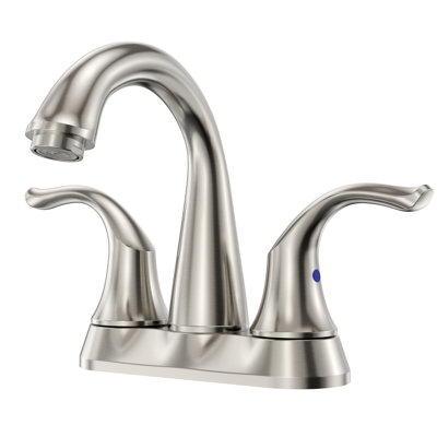 2-handle Bathroom Faucet with Drain Assembly
