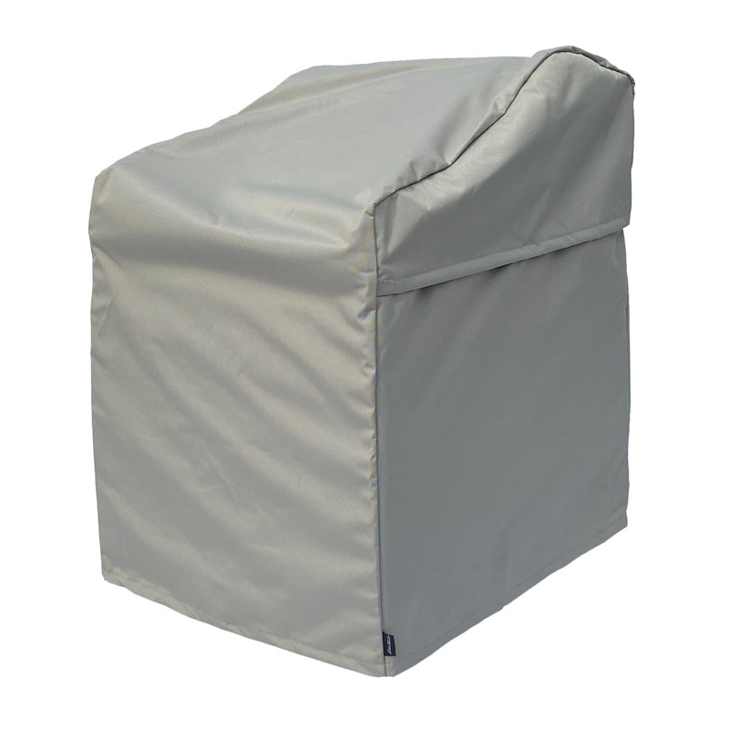 Eddie Bauer Outdoor Chaise Cover, Gray, 36" H x 24.5" W x 28" D