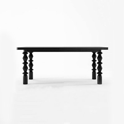 Rectangular Solid Wood Dining Table