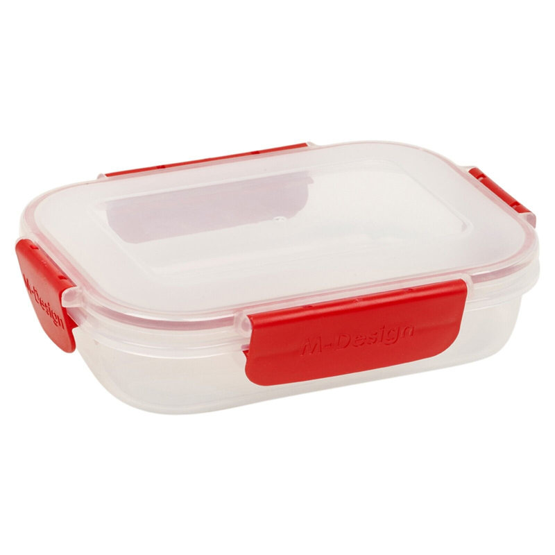 Food Storage - Set of 6 Containers and 6 Lids, Red