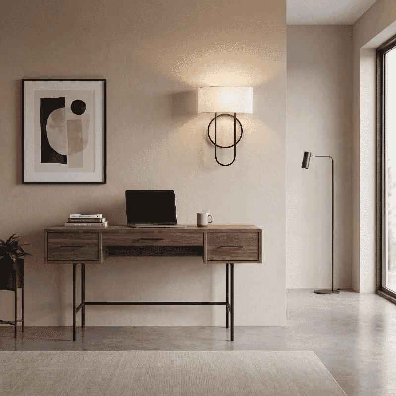 Kinmundy 2-Light Wall Sconce in Brass, Brass