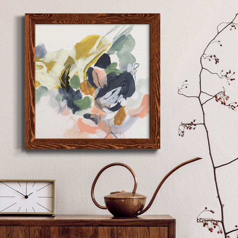 Toile encadrée «Premium Notation» de couleur notée I - prête à être accrochée, H 31,5 po x l 31,5 po x P 1,5 po